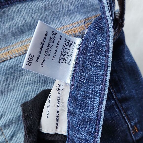 AG -29 Adriano Goldschmied | The Stilt Cigarette Leg Distressed Skinny Jean 29 R - Picture 3 of 10
